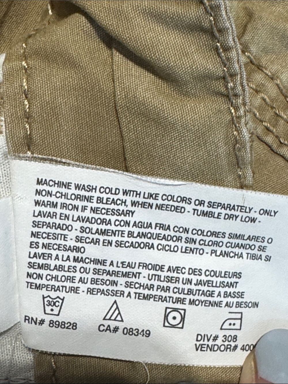 Nine West Casual Women’s Khaki Shorts w/ Front Button Zipper Enclosure - Size 14 - Picture 11 of 15